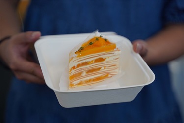 Photo of mango crepe cake from Anh's Creperie