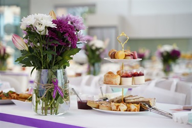 Flowers and High Tea pastries for International Womens Day at Fairfield City HQ