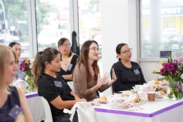 Guests at International Womens Day High Tea in Fairfield City HQ