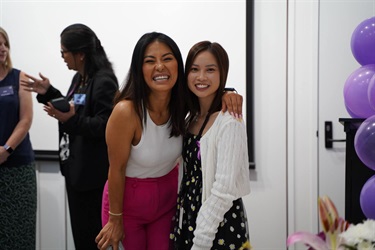 Influencer Jenny Dinh with Tammy Diep during International Womens Day High Tea in Fairfield City HQ