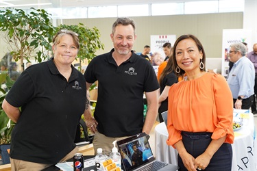 Deputy Mayor Dai Le with participants at SkillsRoad Expo at Fairfield City HQ