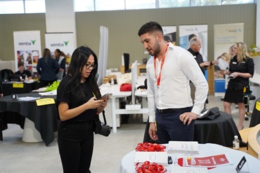 Networking at SkillsRoad Expo at Fairfield City HQ