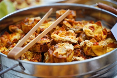 Platter of mini quiches