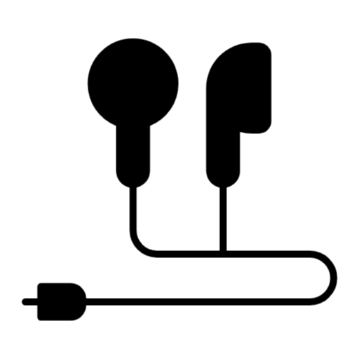 Icon of black earphones